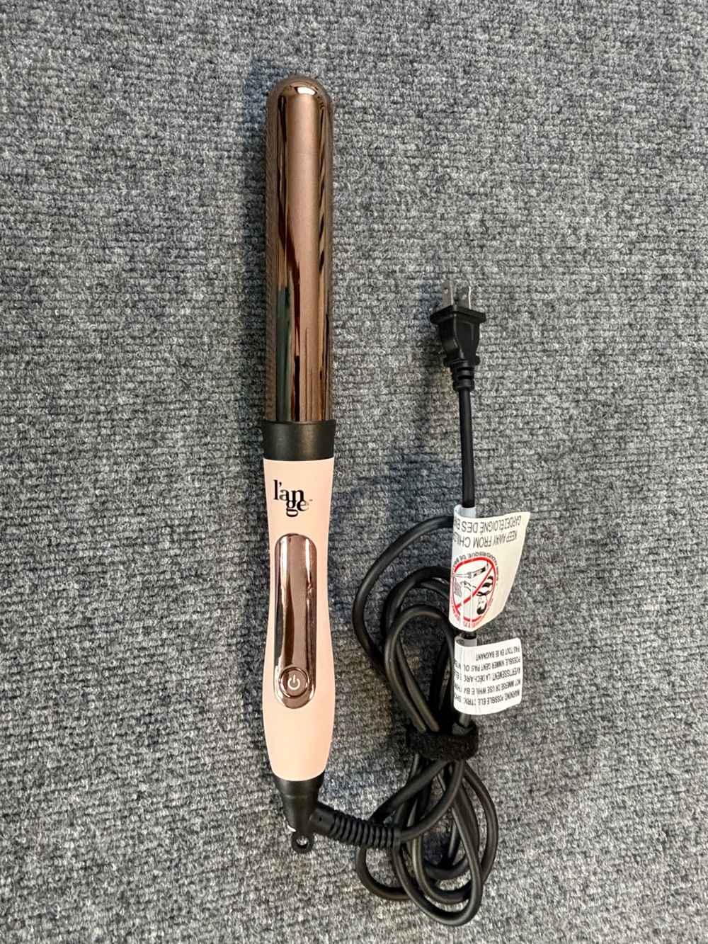L’ange Le Curl Titanium Curling Wand HT0266 1.25” 32mm Rose Gold Pink Tested